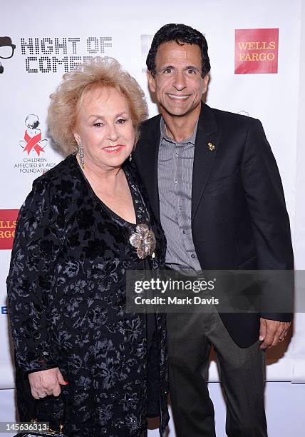 Actress Doris Roberts and Joe Cristina Founder of Children Affected by AIDS Foundation arrive at the 10th Annual Night Of Comedy Benefiting The...