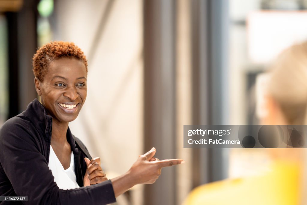 Friendly receptionist