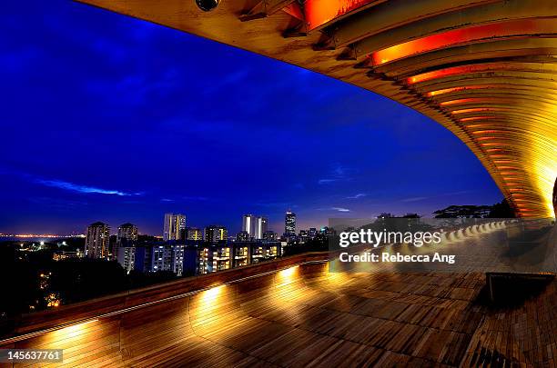 henderson waves, singapore - henderson waves bridge stock pictures, royalty-free photos & images
