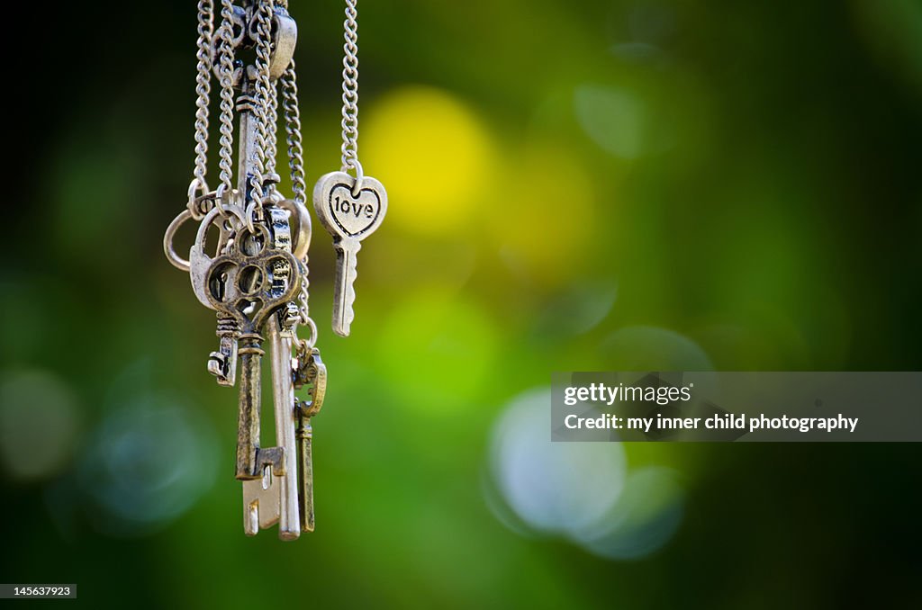 Keys in bokeh background