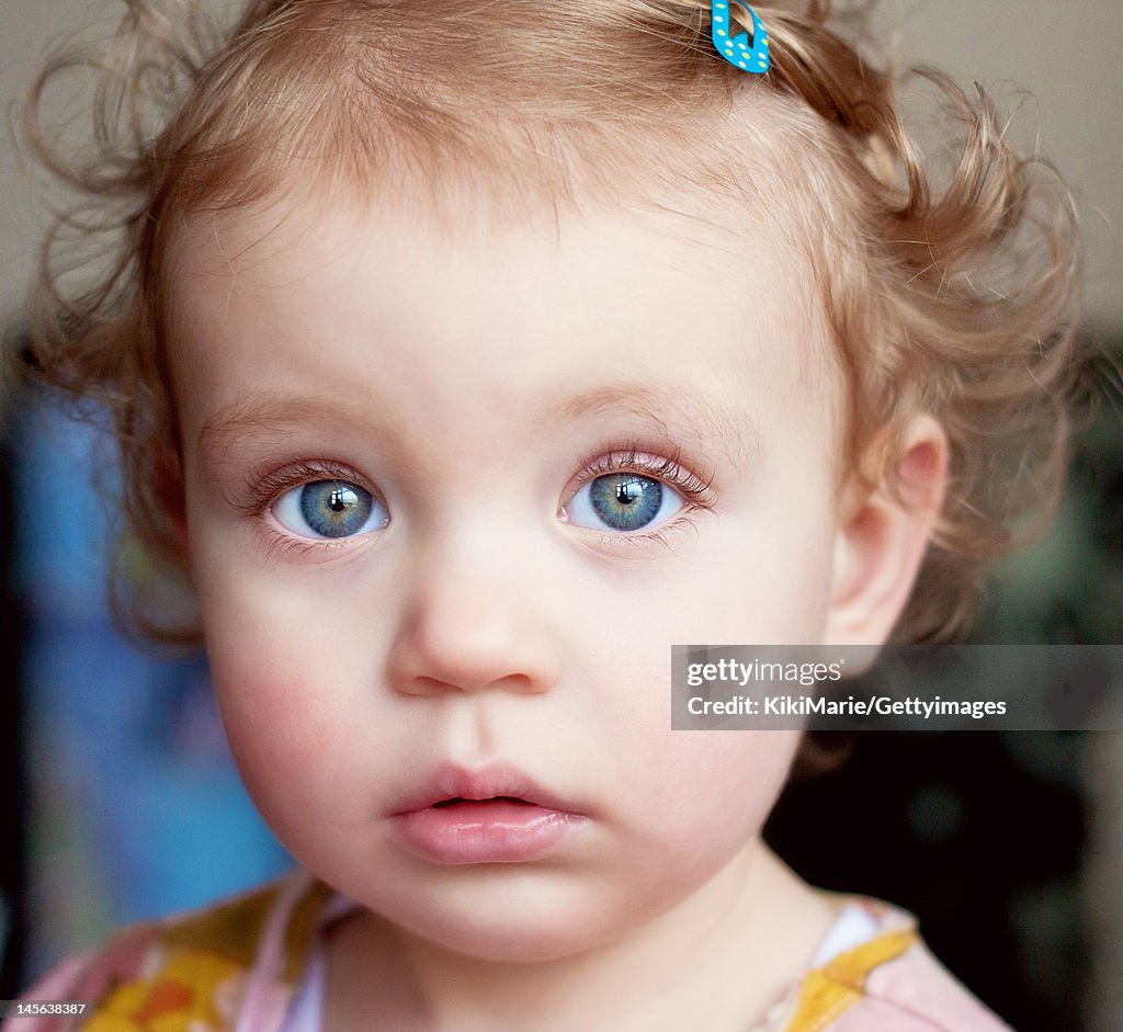 Portrait of blue eyed girl