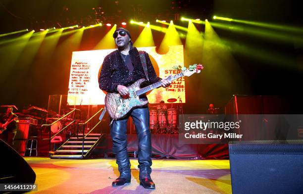 Ernie Isley of The Isley Brothers performs in concert at HEB Center on January 13, 2023 in Cedar Park, Texas.