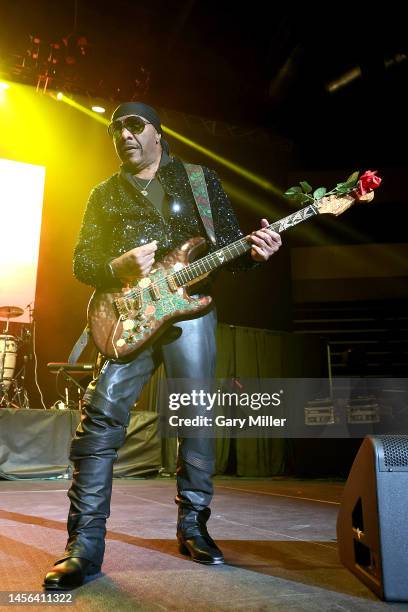 Ernie Isley of The Isley Brothers performs in concert at HEB Center on January 13, 2023 in Cedar Park, Texas.