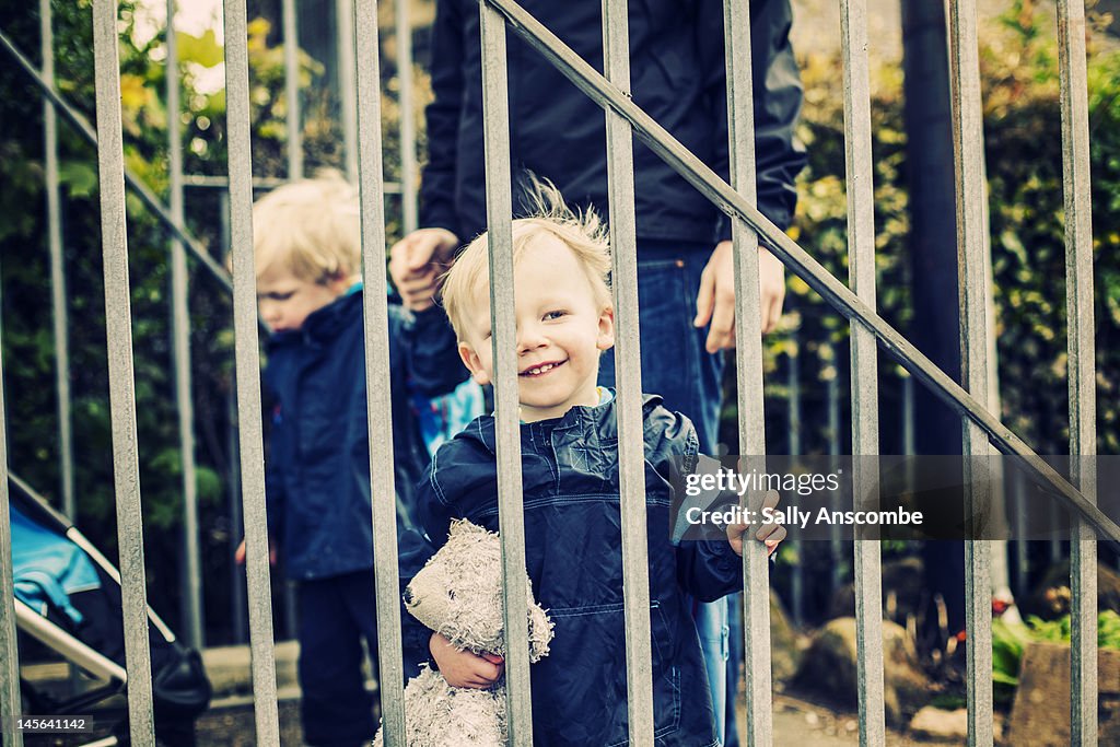 Children at school gates