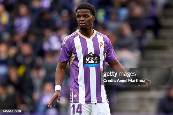 Malsa Mickael Malsa of Real Valladolid looks on during the LaLiga Santander ...
