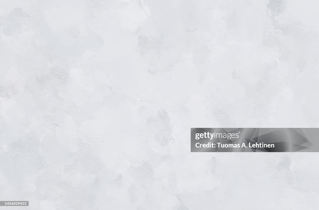 Abstract light gray oil painting background with brush strokes.