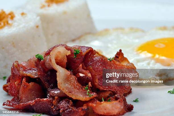 bacon and egg - negros occidental stock pictures, royalty-free photos & images
