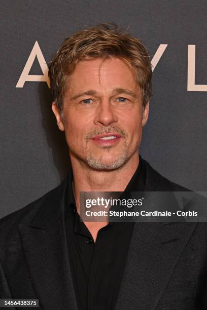 Actor Brad Pitt attends the "Babylon" Paris Premiere at le Grand Rex on January 14, 2023 in Paris, France.