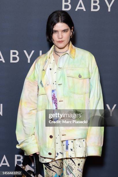 SoKo attends the "Babylon" Paris Premiere At Le Grand Rex on January 14, 2023 in Paris, France.