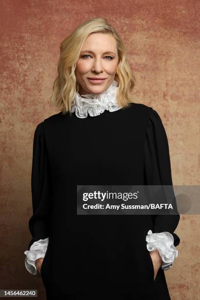 Cate Blanchett attends the BAFTA Tea Party Presented by Delta Air Lines and Virgin Atlantic on January 14, 2023 in Beverly Hills, California.