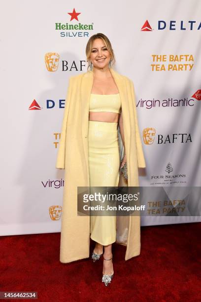 Kate Hudson attends The BAFTA Tea Party at Four Seasons Hotel Los Angeles at Beverly Hills on January 14, 2023 in Los Angeles, California.