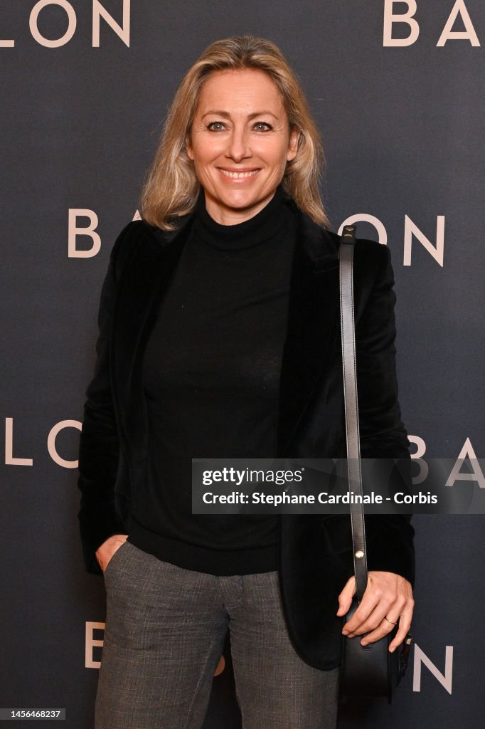 Anne-Sophie Lapix attends the "Babylon" Paris Premiere at le Grand