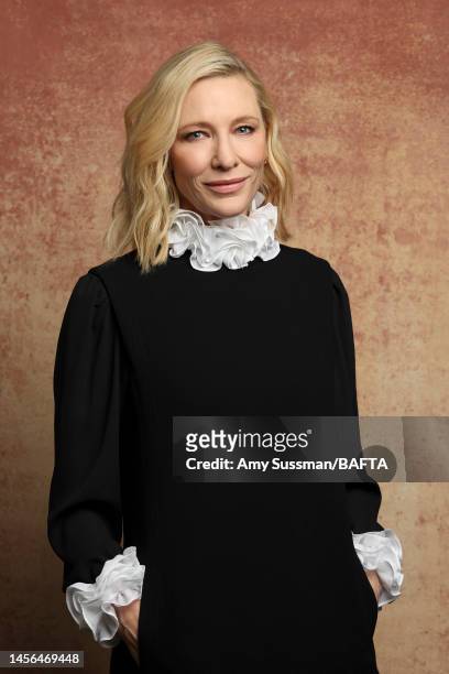 Cate Blanchett attends the BAFTA Tea Party Presented by Delta Air Lines and Virgin Atlantic on January 14, 2023 in Beverly Hills, California.