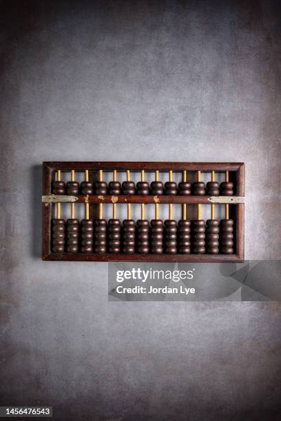 chinese abacus  with rustic background - accounting abacus stock pictures, royalty-free photos & images