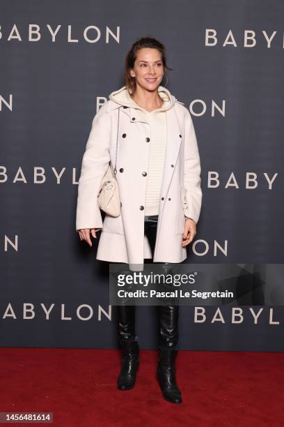 Mélissa Theuriau attends the French Premiere of Paramount Pictures' "Babylon" at Le Grand Rex on January 14, 2023 in Paris, France.