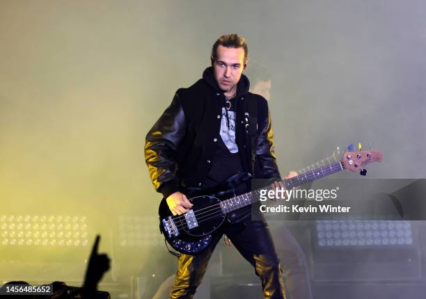 Pete Wentz of Fall Out Boy performs onstage at the 2023 iHeartRadio ALTer EGO Presented by Capital One at The Kia Forum on January 14, 2023 in...