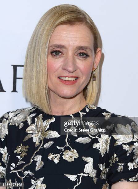 Anne-Marie Duff arrives at the The BAFTA Tea Party at Four Seasons Hotel Los Angeles at Beverly Hills on January 14, 2023 in Los Angeles, California.