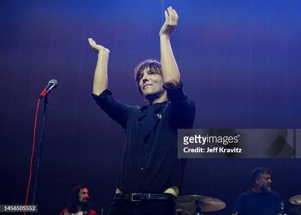 Thomas Mars of Phoenix performs onstage at the 2023 iHeartRadio ALTer EGO Presented by Capital One at The Kia Forum on January 14, 2023 in Inglewood,...