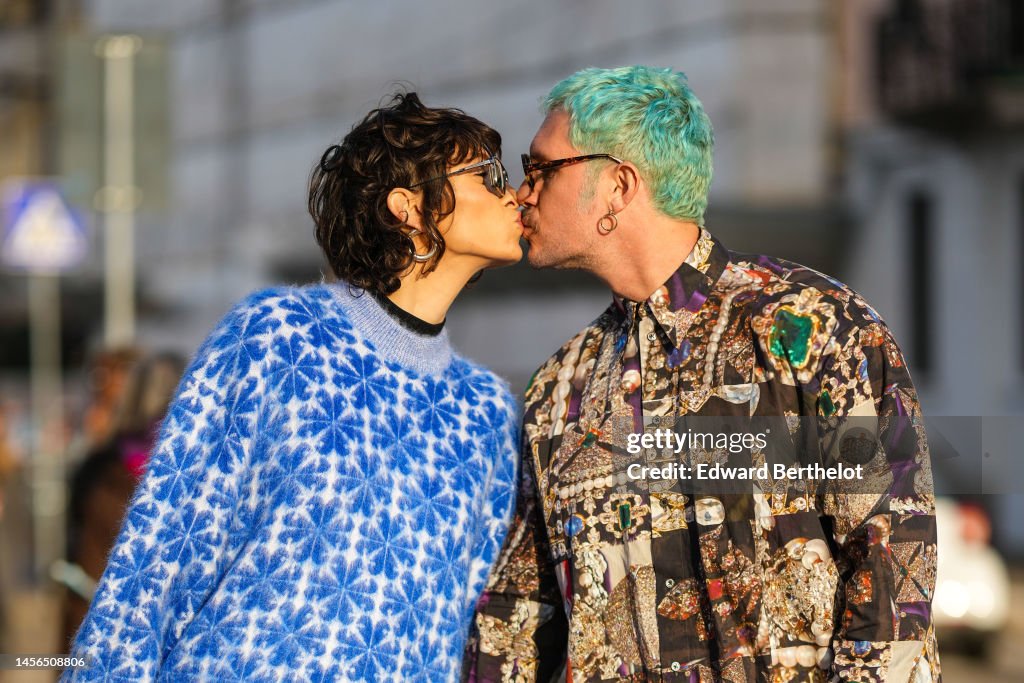 Street Style - Day 2 - Milan Menswear Fall/Winter 2023/2024