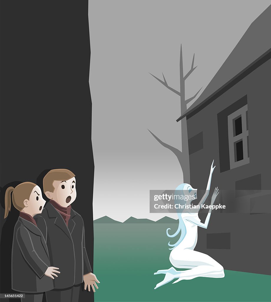 Banshee howling under window