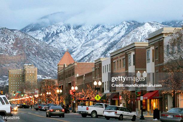 25th street, ogden, utah - utah stock photos et images de collection