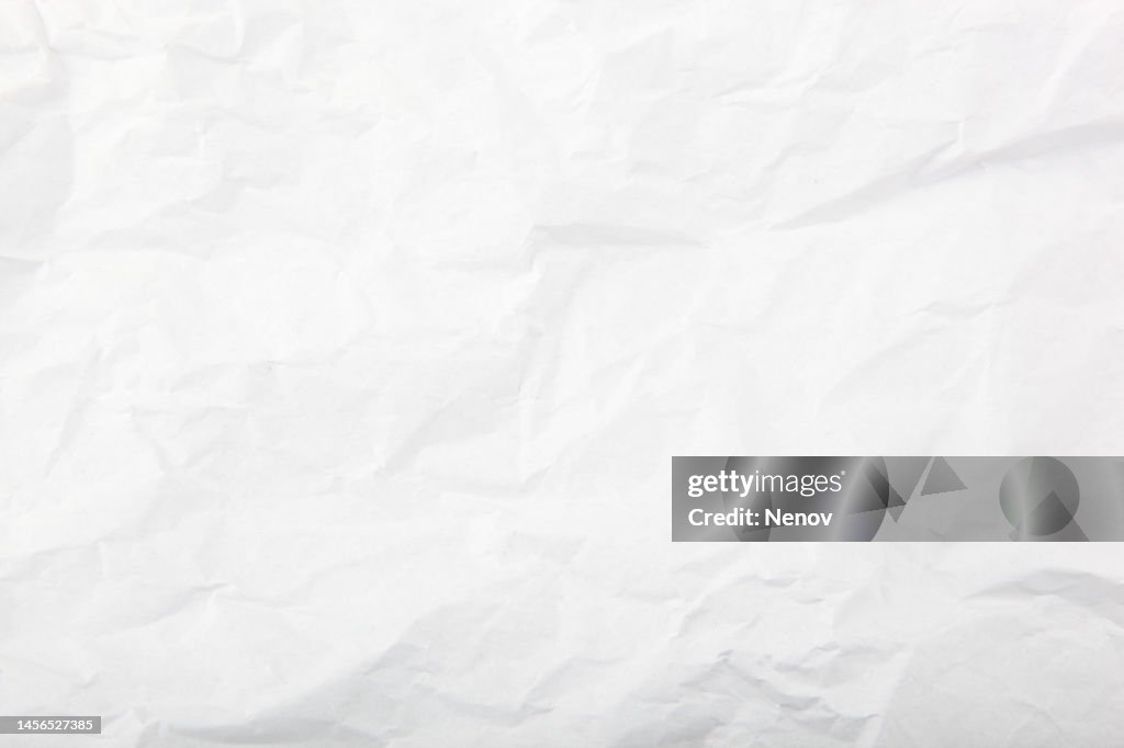 White Wrinkle Paper Texture Background