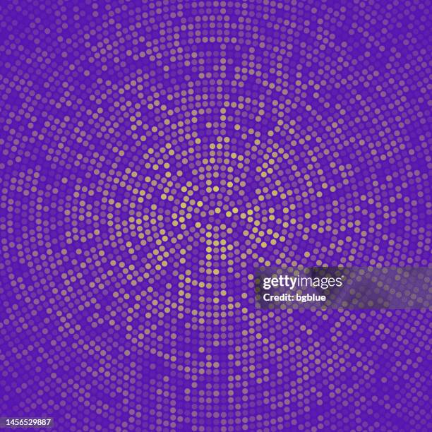 abstract purple halftone background with dotted - trendy design - bright purple background stock illustrations