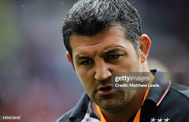 Olivier Azam, Coach of Toulon looks on during the French Top 14 Semi Final match between ASM Clermont Auvergne and RC Toulon at the Stade de Toulouse...