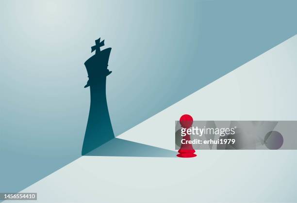 shadow be king - chess stock illustrations