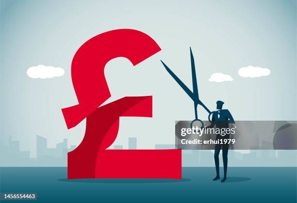 cut pound sign - cutting stock illustrations