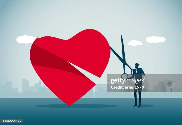 broken relationship - couple praying stock illustrations