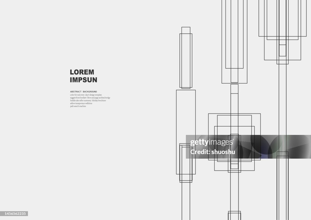 Abstract Black And White Minimalism Rectangle Line Pattern Background ...