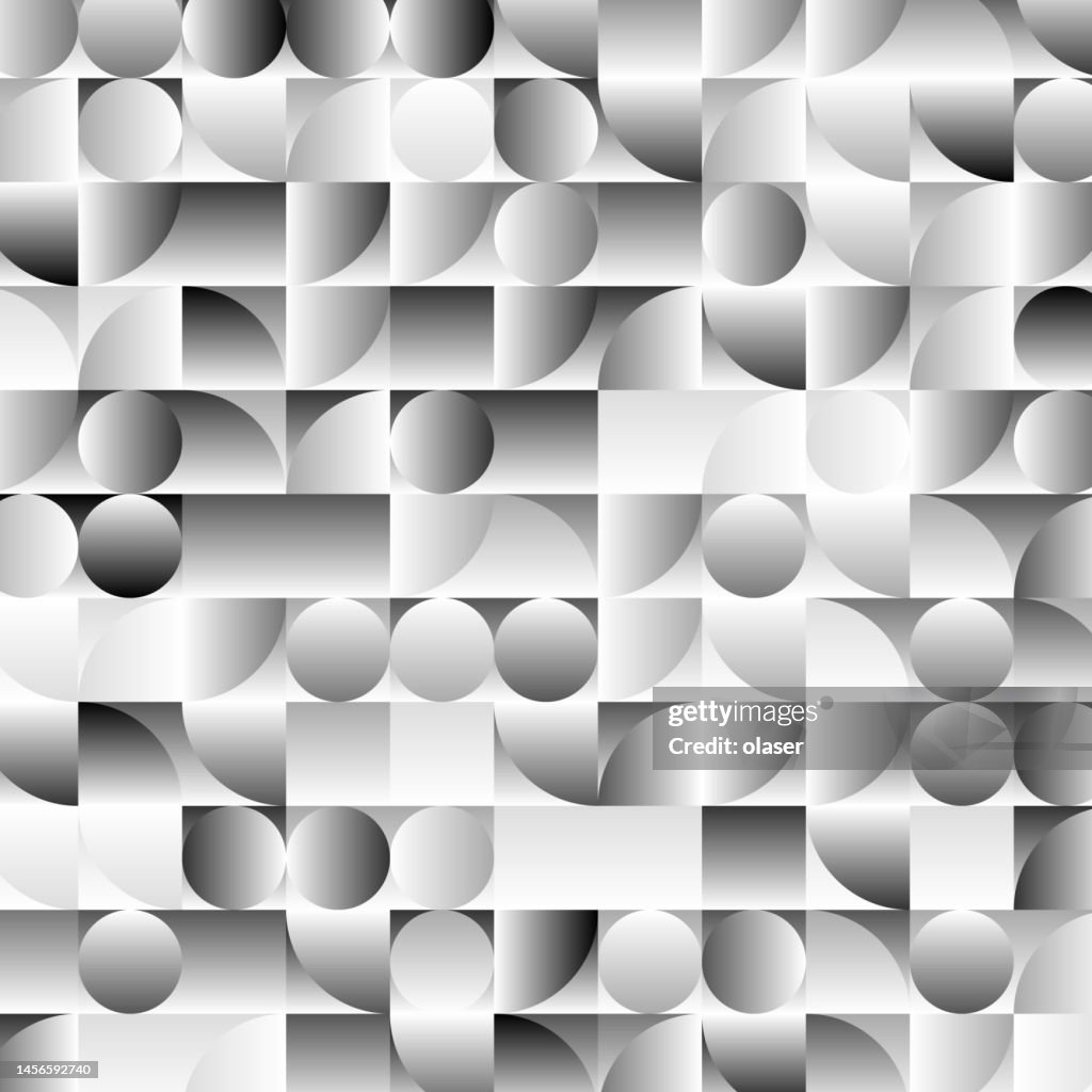 Circle Pattern In Square Gradient Circles And Quarter Circles In Squares Pattern High-Res Vector ...