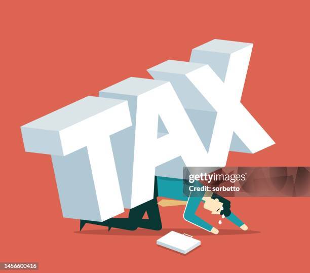 ilustraciones, imágenes clip art, dibujos animados e iconos de stock de impuestos - empresario - impuesto sobre la renta