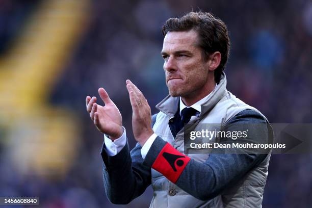 Head coach / Manager of Club Brugge, Scott Parker gives his players instructions from the sidelines during the Jupiler Pro League match between Club...