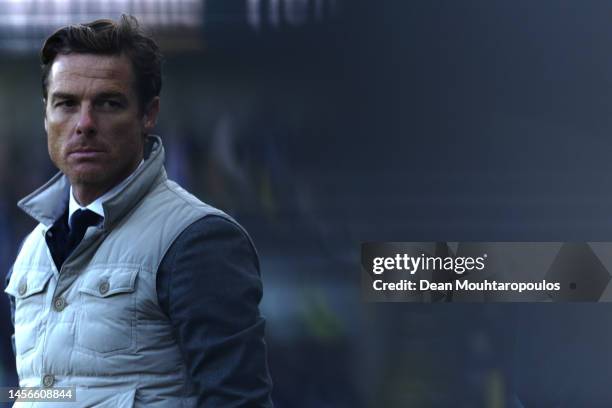 Head coach / Manager of Club Brugge, Scott Parker gives his players instructions from the sidelines during the Jupiler Pro League match between Club...