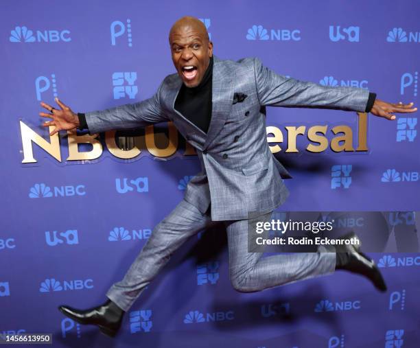 Terry Crews attends the 2023 NBCUniversal TCA Winter Press Tour at The Langham Huntington, Pasadena on January 15, 2023 in Pasadena, California.