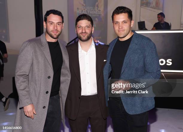 Scooter Braun, Michael D. Ratner, Founder, President and CEO of OBB Media and Joe Silberzweig attend OBB Media’s Grand Opening of OBB Studios on...