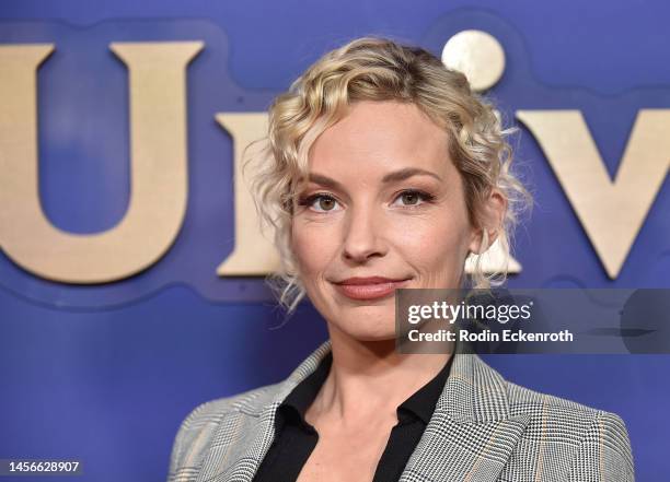 Perdita Weeks attends the 2023 NBCUniversal TCA Winter Press Tour at The Langham Huntington, Pasadena on January 15, 2023 in Pasadena, California.