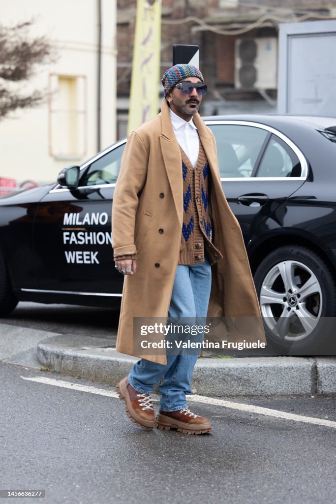 Street Style - Day 3 - Milan Menswear Fall/Winter 2023/2024