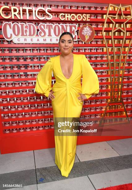 Emily Uribe attends Cold Stone Creamery at the Critics Choice Awards 2023 at Fairmont Century Plaza on January 15, 2023 in Los Angeles, California.