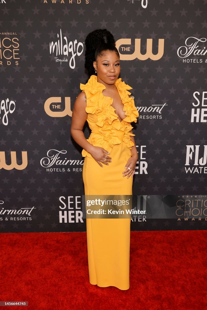 Dominique Fishback attends the 28th Annual Critics Choice Awards at