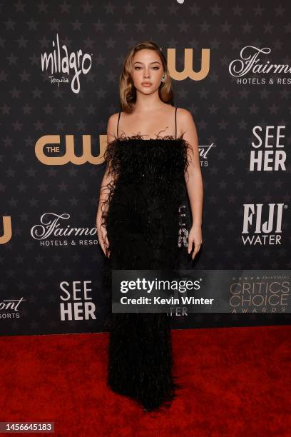 Madelyn Cline attends the 28th Annual Critics Choice Awards at Fairmont Century Plaza on January 15, 2023 in Los Angeles, California.