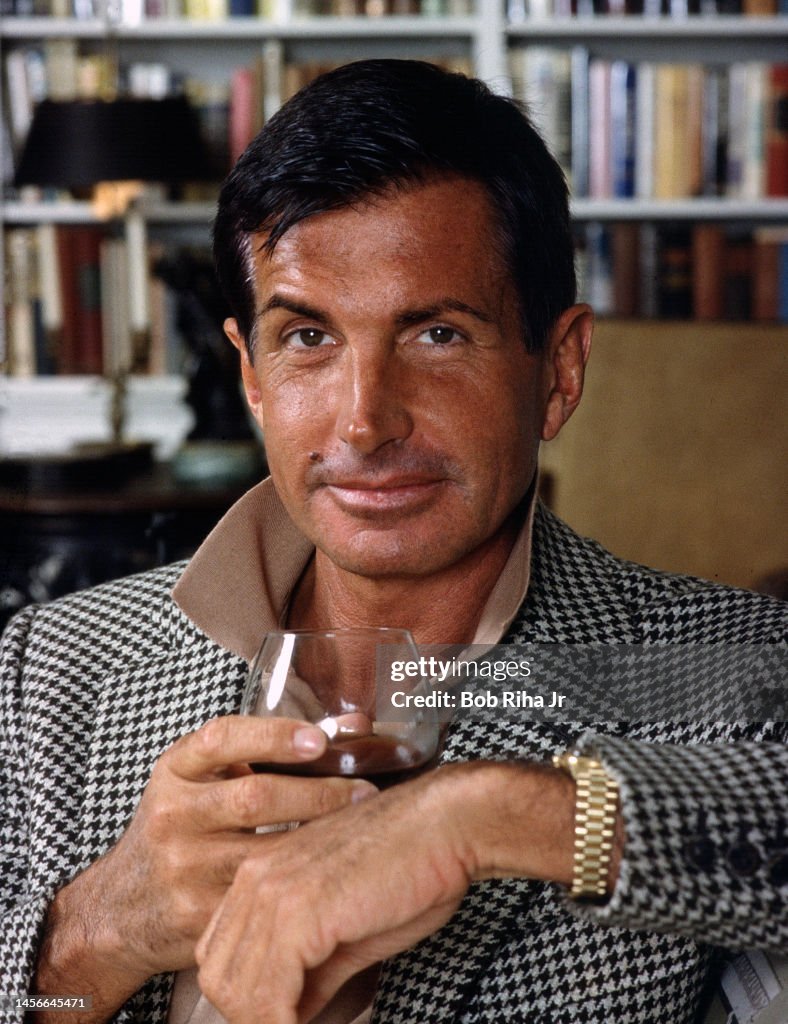 George Hamilton Actor George Hamilton at home in Hollywood Hills, September 6, 1985 ...