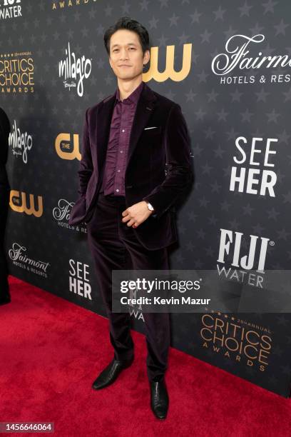 Harry Shum Jr. Attends the 28th Annual Critics Choice Awards at Fairmont Century Plaza on January 15, 2023 in Los Angeles, California.