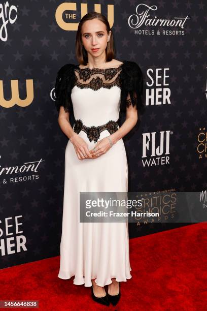 Zoe Kazan attends the 28th Annual Critics Choice Awards at Fairmont Century Plaza on January 15, 2023 in Los Angeles, California.