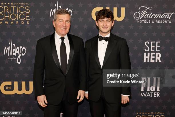 Charles Rivkin and Eli Rivkin attend the 28th Annual Critics Choice Awards at Fairmont Century Plaza on January 15, 2023 in Los Angeles, California.