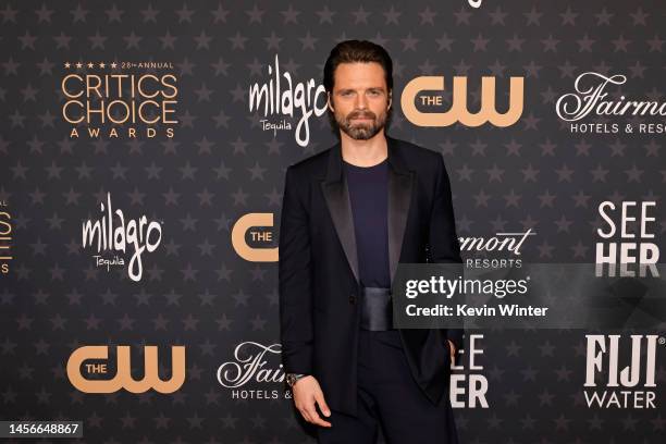 Sebastian Stan attends the 28th Annual Critics Choice Awards at Fairmont Century Plaza on January 15, 2023 in Los Angeles, California.