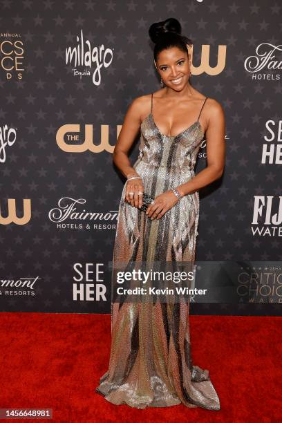 Renée Elise Goldsberry attends the 28th Annual Critics Choice Awards at Fairmont Century Plaza on January 15, 2023 in Los Angeles, California.