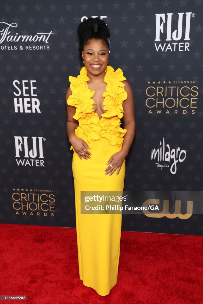 Dominique Fishback attends the 28th Annual Critics Choice Awards at